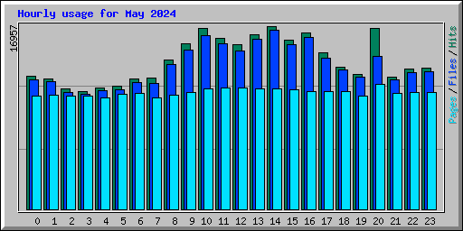 Hourly usage for May 2024